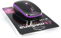 Оптическая светодиодная мышь Mediana M-120 Black purple USB