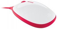 Оптическая светодиодная мышь Microsoft Express Mouse Red-White USB