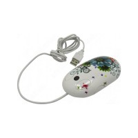 Оптическая светодиодная мышь Jet.A OM-U11 White USB + PS/2