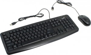 Клавиатура Genius Wired Desktop Combo KM-130 Black