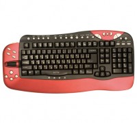 Клавиатура Oklick 780 L Win7 Multimedia Keyboard USB Red