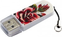 Флешка USB 2.0 Verbatim Mini Tattoo Rose 16Gb