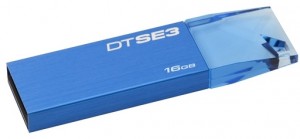 Флешка USB 2.0 Kingston DTSE3 16Gb Metallic Blue