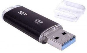 Флешка USB 2.0 Silicon Power Ultima U02 8Gb Black