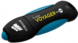 Флешка USB 3.0 Corsair Flash Voyager CMFVY3A 32Gb Black blue