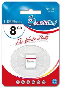 Флешка USB 2.0 SmartBuy Pocket 8GB White