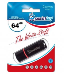 Флешка USB 2.0 SmartBuy Crown 64GB Black
