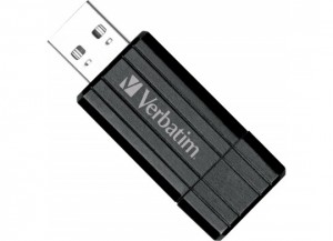 Флешка USB 2.0 Verbatim Store 'n' Go PinStripe 64GB Black