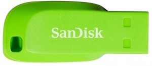 Флешка USB 2.0 SanDisk Cruzer Blade 16Gb Green