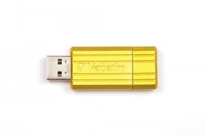 Флешка USB 2.0 Verbatim PinStripe 16Gb Yellow