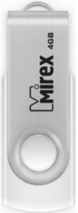 Флешка USB 2.0 Mirex Swivel 4Gb White