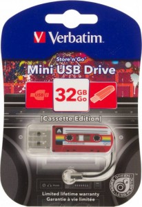 Флешка USB 2.0 Verbatim 32Gb Mini Cassette Edition 49392