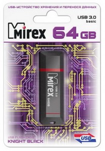 Флешка USB 3.0 Mirex Knight 64GB Black