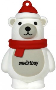 Флешка USB 2.0 SmartBuy NY series Polar Bear 16GB (SB16GBPolarBearW)