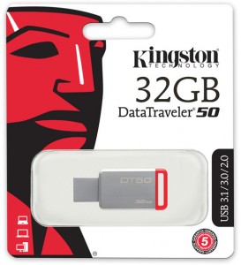 Флешка USB 3.0 Kingston DataTraveler 50 32Gb