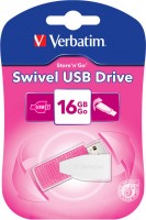 Флешка Verbatim Store n Go Swivel 16Gb Pink