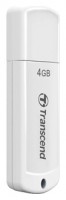 Флешка USB 2.0 Transcend JetFlash 370 4Gb White