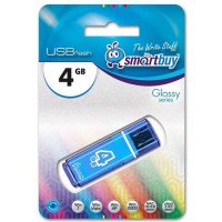 Флешка USB 2.0 SmartBuy Glossy 4Gb Blue