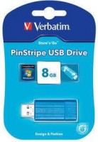 Флешка USB 2.0 Verbatim PinStripe Colours 8GB Caribbean Blue