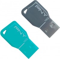 Флешка USB 2.0 PNY Key Attache Twin Pack 16Gb (FDU16GBKEYCOLX2-EF)