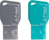 Флешка USB 2.0 PNY Key Attache Twin Pack 32Gb (FDU32GBKEYCOLX2-EF)