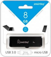 Флешка SmartBuy Double 8Gb Black