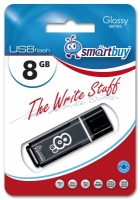 Флешка USB 2.0 SmartBuy Glossy 8GB Black