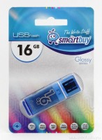 Флешка USB 2.0 SmartBuy Glossy 16GB Blue