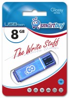 Флешка USB 2.0 SmartBuy Glossy 8GB Blue