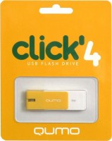 Флешка USB 2.0 Qumo Click 4Gb Amber