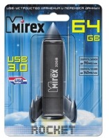 Флешка USB 3.0 Mirex ROCKET DARK 64GB