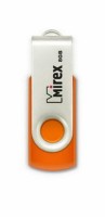 Флешка USB 2.0 Mirex Swivel Rubber 8Gb Orange