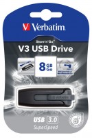 Флешка USB 3.0 Verbatim Store N Go V3 Drive 8Gb Black