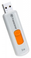 Флешка USB 2.0 Transcend JetFlash 530 2Gb White Orange