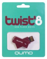 Флешка USB 2.0 Qumo Twist 8Gb Rosewood