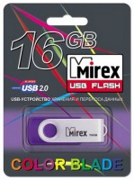 Флешка USB 2.0 Mirex Swivel Rubber 16Gb Violet