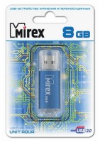 Флешка USB 2.0 Mirex Unit 8Gb Aqua Blue