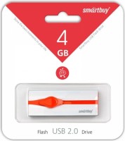 Флешка USB 2.0 SmartBuy Comet White 4GB (SB4GBCMT-W)