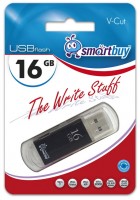 Флешка USB 2.0 SmartBuy V-Cut 16GB Black