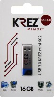 Флешка USB 3.0 Krez mini 602 16GB Black blue