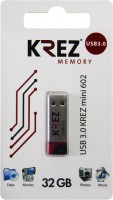 Флешка USB 3.0 Krez mini 602 32GB Black red