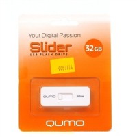 Флешка USB 2.0 Qumo Slider 01 32GB White