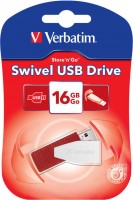 Флешка USB 2.0 Verbatim Store n Go Swivel 16Gb Red