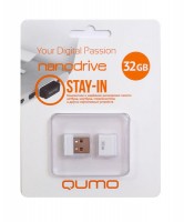 Флешка USB 2.0 Qumo Nano 32GB White