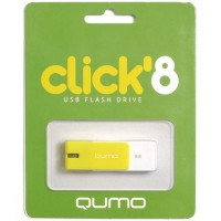 Флешка USB 2.0 Qumo Click 8Gb  Lemon