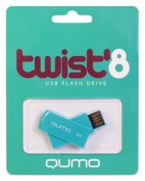 Флешка USB 2.0 Qumo Twist 8Gb Turquoise