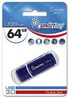 Флешка USB 3.0 SmartBuy Crown 64Gb USB 3.0 Blue