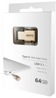 Флешка USB 3.0 A-Data Choice UC350 64Gb Gold