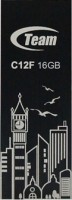 Флешка USB 2.0 Team C12F 16GB Black