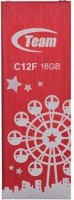 Флешка USB 2.0 Team C12F Drive 16Gb Red